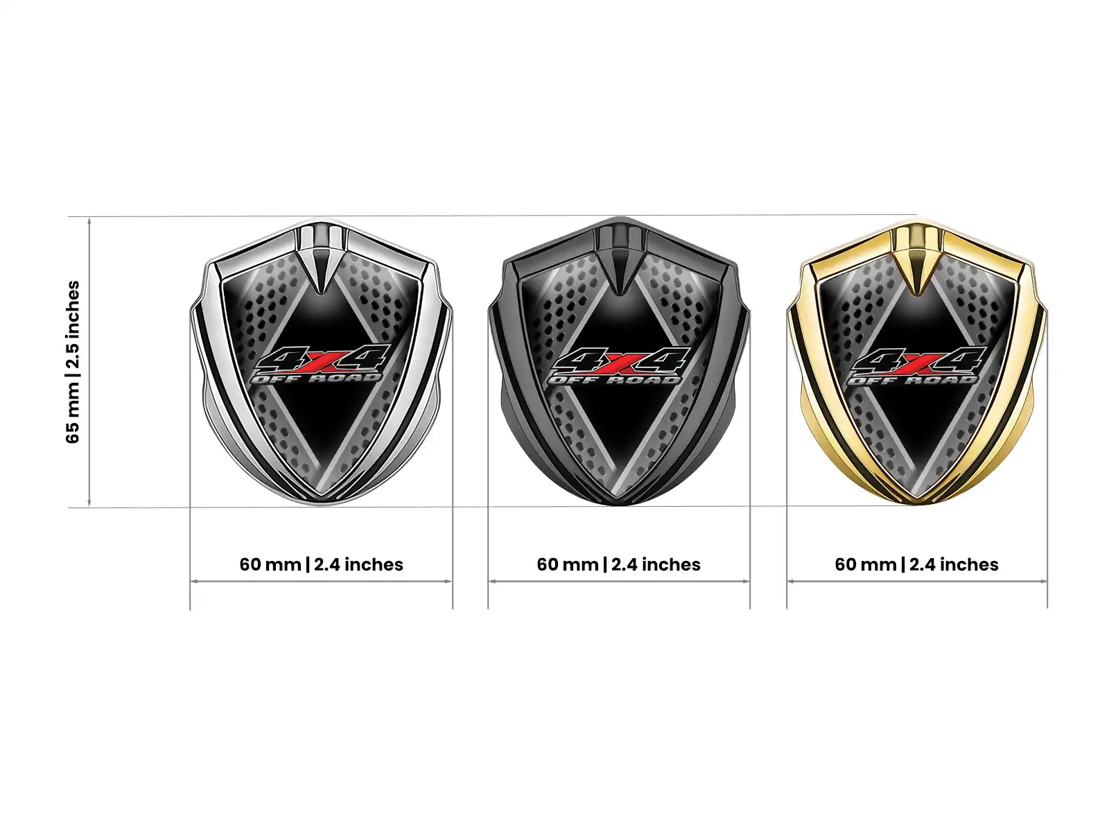 Metal Emblem Badge Customizable Force Design